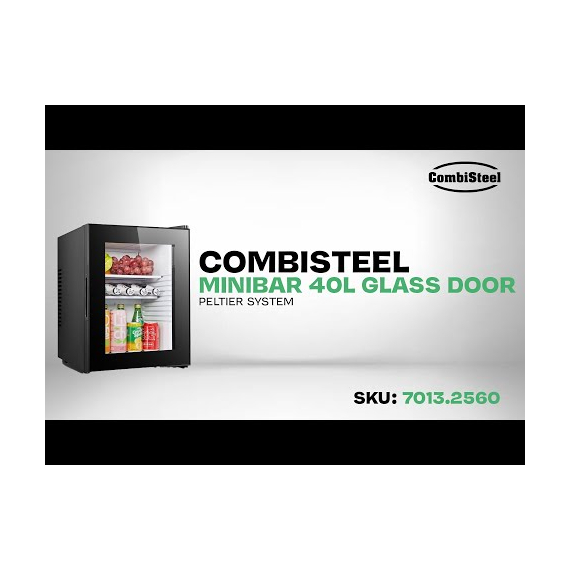 Combisteel Minibar 40L Glastür Peltier System, Bild 8