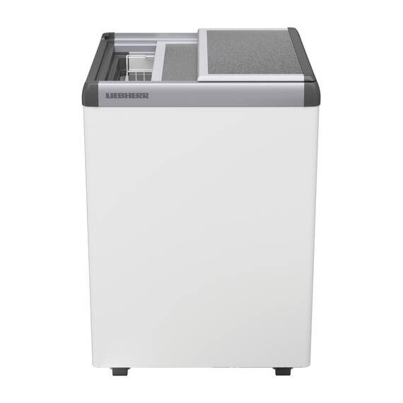 Liebherr EFE 1500 Eiscreme-Gefriertruhe mit Aluminium-Schiebedeckel und Lenkrollen, Deckel: Alu-Schiebedeckel, Ausführung: EFE 1500, Bild 2