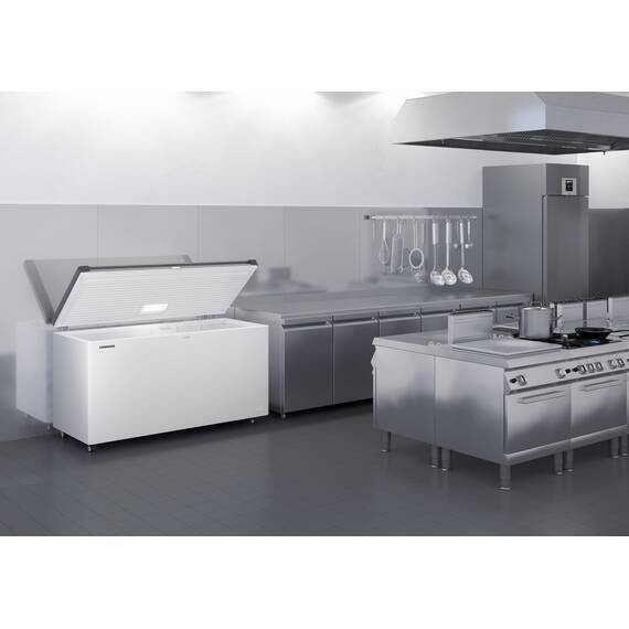 Liebherr EFL 4656 Gefriertruhe mit Edelstahl-Deckel, Lenkrollen und LED, Deckel: Edelstahl, Ausführung: EFL 4656, Bild 4