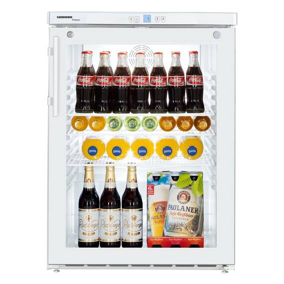 Liebherr FKUv 1613 Premium Getränkekühlschrank mit Glastür und LED Unterbaufähig, Kühlsystem: Dynamisch, Türart : Glastür, Farbe: Weiß, Bild 8