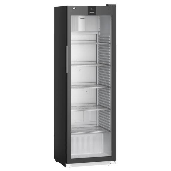 Liebherr MRFvd 4011 Getränkekühlschrank mit Glastür, Display und LED Lichtsäule Schwarz, Türart : Glastür, Farbe: Schwarz, Modell: MRFvd 4011V