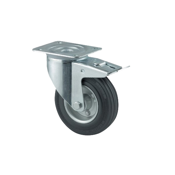 Prismafood Rad mit Bremse für Arbeitsschränke