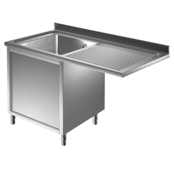 Prismafood Spülmaschinen Spülschrank 1,2m - 1 Becken  links L50xB50xT30cm STD