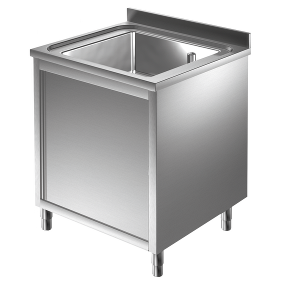 Prismafood Spülschrank 0,6m -  1 Becken  mittig L40xB50xT25cm STD