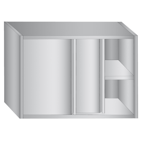 Prismafood Wandhängeschrank 0,8m - mit Flügeltür 0,65m hoch STD