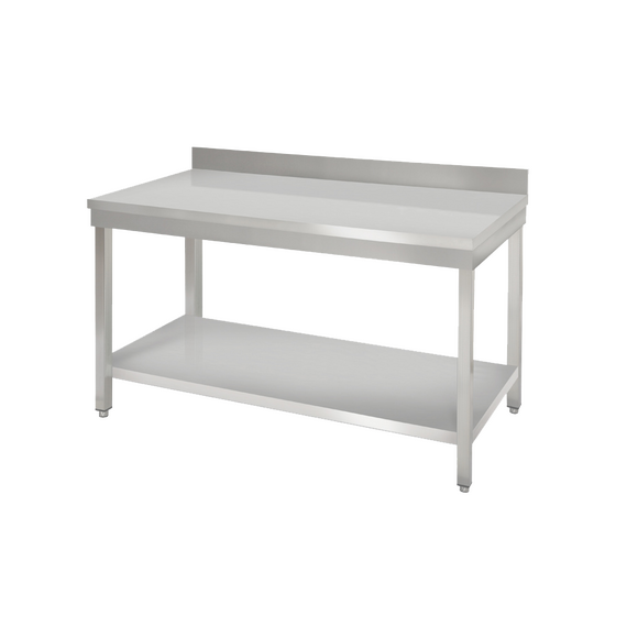 Prismafood Arbeitstisch 0,8m - mit Grundboden und Aufkantung STD