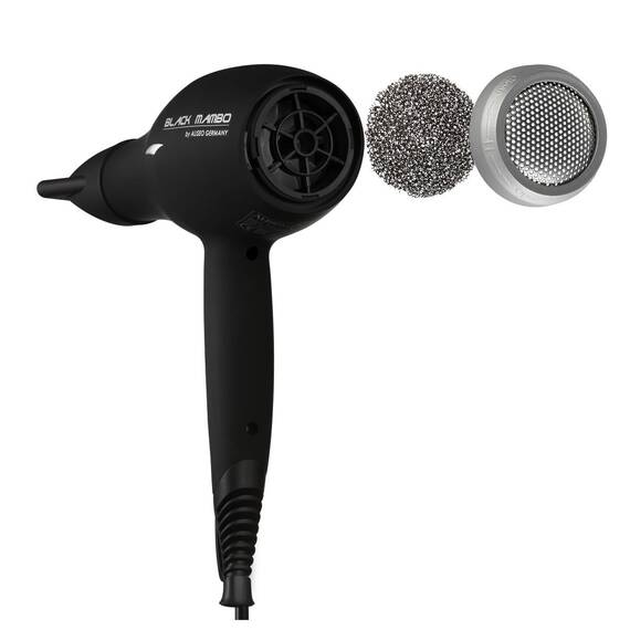 Aliseo Hotel Haartrockner Black Mambo 1875 mit Ring-Wandhalterung, Ausführung: mit EU-Stecker, Wandhalterung: Mit Ring-Wandhalterung, Bild 5