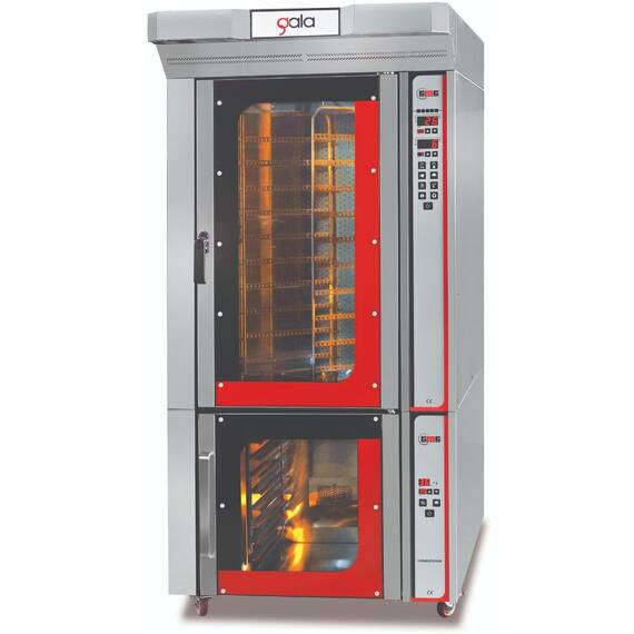 GMG Konvektionsofen GALA-10 R mit Beschwadung, Aufsatzhaube und Gärschrank