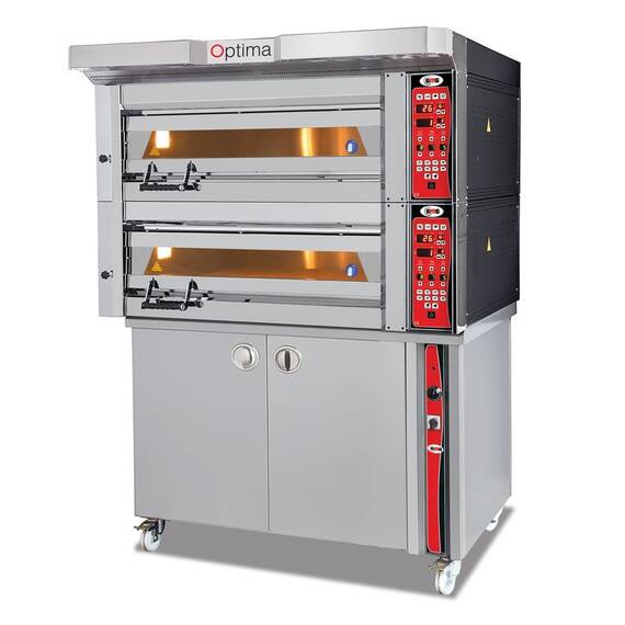 GMG Bäckerei- & Konditoreiofen PB2M-84 mit 2 Backkammern, Vollschamott und Gärschrank