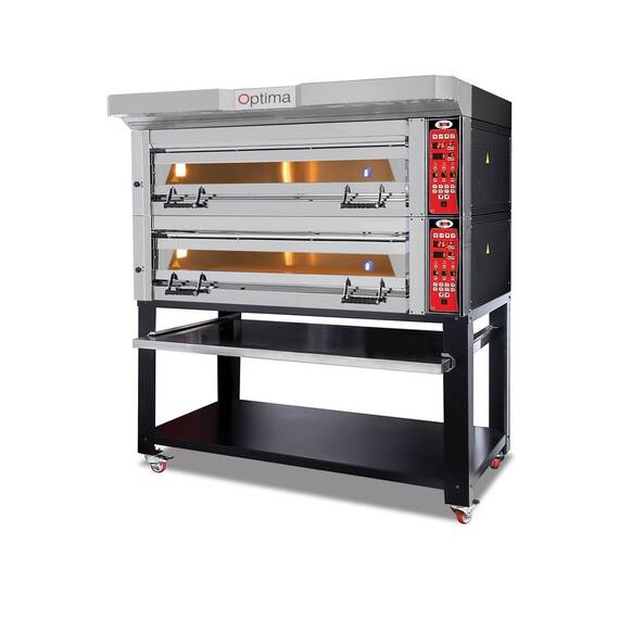 GMG Bäckerei- & Konditoreiofen PB2T-128 mit 2 Backkammern, Vollschamott und Untergestell