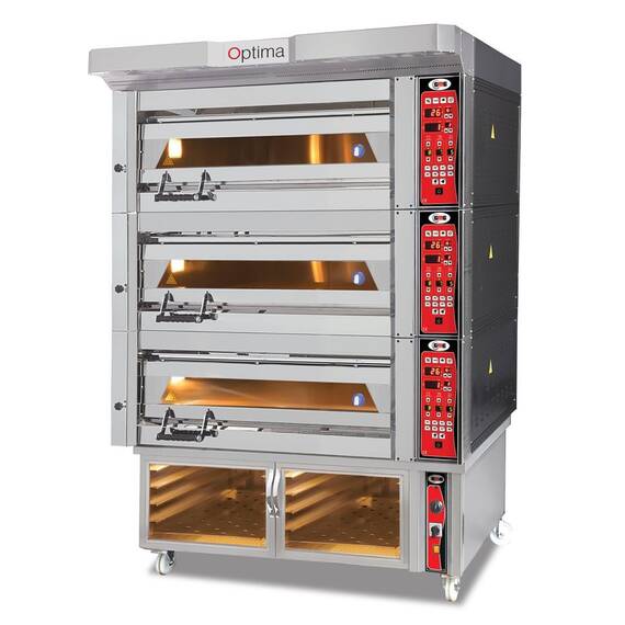 GMG Bäckerei- & Konditoreiofen PB3M-84 mit 3 Backkammern, 2 Gärkammern und Vollschamott