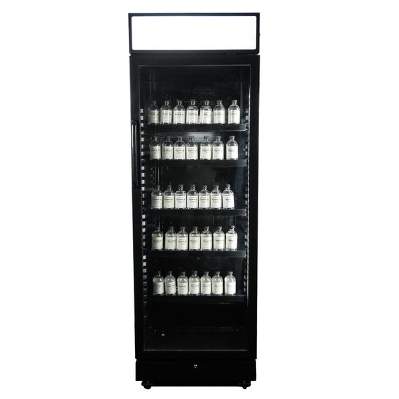 Combisteel Kühlschrank 1 Glastür Schwarz mit Canopy Sve-450 Blc, Bild 4