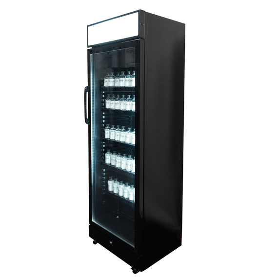 Combisteel Kühlschrank 1 Glastür Schwarz mit Canopy Sve-450 Blc, Bild 3