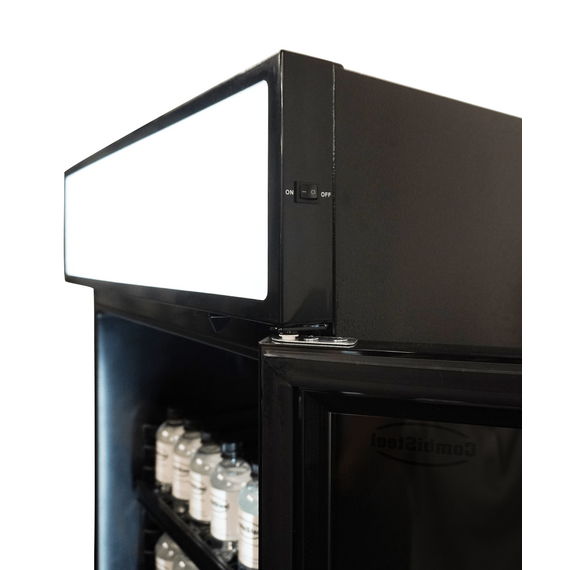 Combisteel Kühlschrank 1 Glastür Schwarz mit Canopy Sve-450 Blc, Bild 6