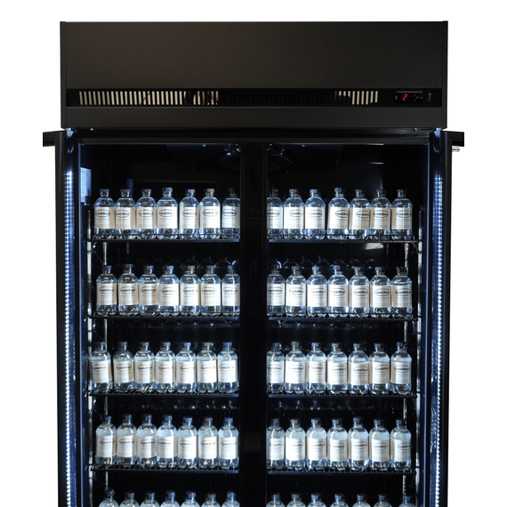 Combisteel Kühlschrank 2 Glastüren Schwarz Irm-770 Bl, Bild 8