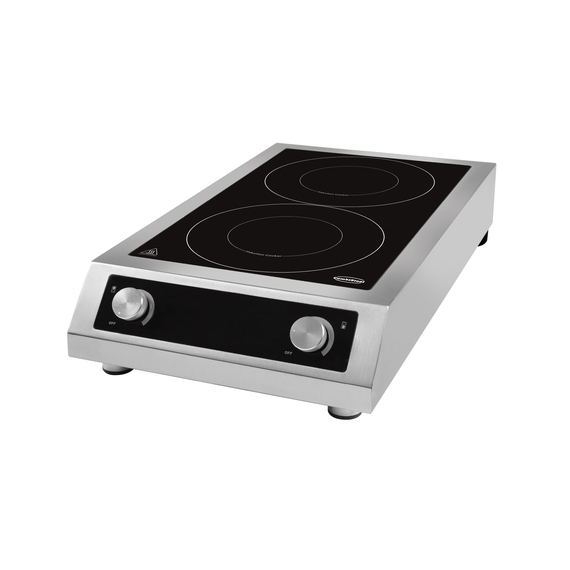Combisteel Tischmodell Induktionsherd 2 Zonen  Nur für Induktionspfannen Geeignet