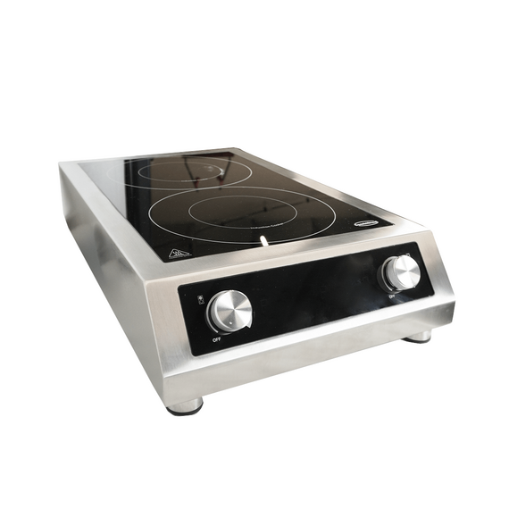 Combisteel Tischmodell Induktionsherd 2 Zonen  Nur für Induktionspfannen Geeignet, Bild 4