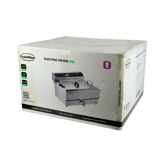 Combisteel Elektro Tischfriteuse 25L - mit Abflussventil, Bild 3
