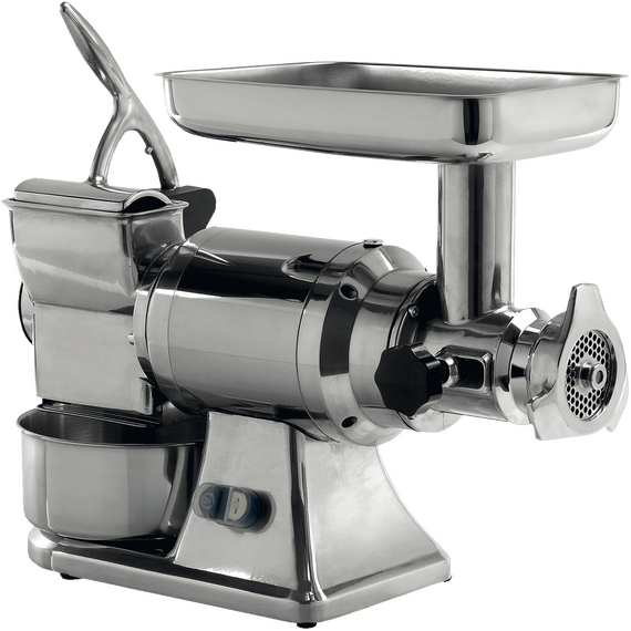 Prismafood Fleischwolf/Käsereibe-Kombi - Gusseisenmahlgruppe - Produktion FW: 300 kg/Std - KR: 70 kg/Std