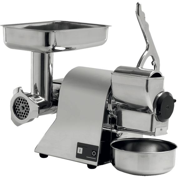 Prismafood Fleischwolf/Käsereibe-Kombi - Aluminiummahlgruppe - Produktion FW: 30 kg/Std - KR: 30 kg/Std