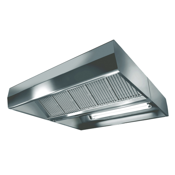 Prismafood Zentral-Deckenhaube kastenform 160x130 ohne Motor ohne Regler