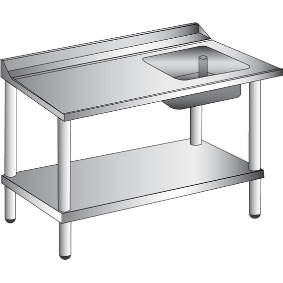 Prismafood Zulauftisch (BxTxH): 120 x 77 x 85 cm