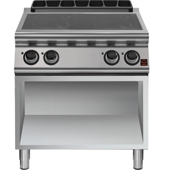 Prismafood Elektroherd Glaskeramik mit 4 Kochzonen