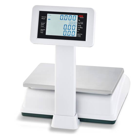 ADE Geeichte Zweibereichs-Ladenwaage ADE LWX200, 30 kg, Höchstlast: 30 kg, Bild 2