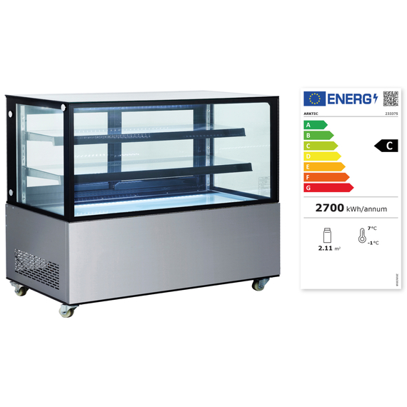 Arktic Kühlvitrine mit 2 Regalen, 510 Liter, Inhalt: 510 Liter, Bild 2