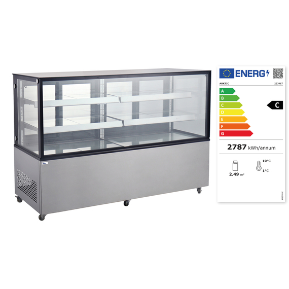 Arktic Kühlvitrine mit 2 Regalen, 610 Liter, Inhalt: 610 Liter, Bild 2