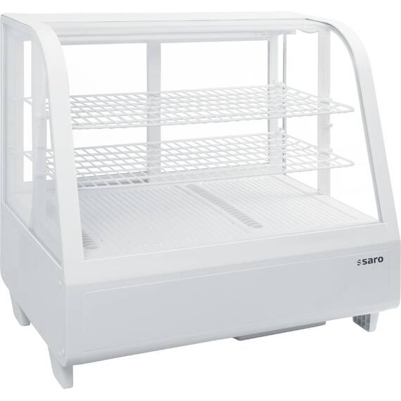SARO Kühlvitrine, 100 Liter KATRIN weiß, Farbe: Weiß
