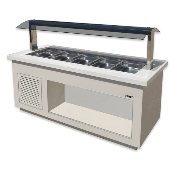 SARO Salatbar Premium Line SB-K170 weiss, für 4x 1/1 GN