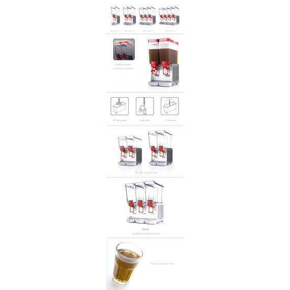 Ugolini Arctic Deluxe 12/3 AA Getränkedispenser, Ausführung: Deluxe 12/3 AA, Bild 5