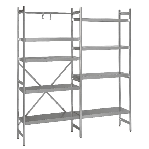 SARO Grundregal 1200 x 400 x 1800mm 4 glatte Böden