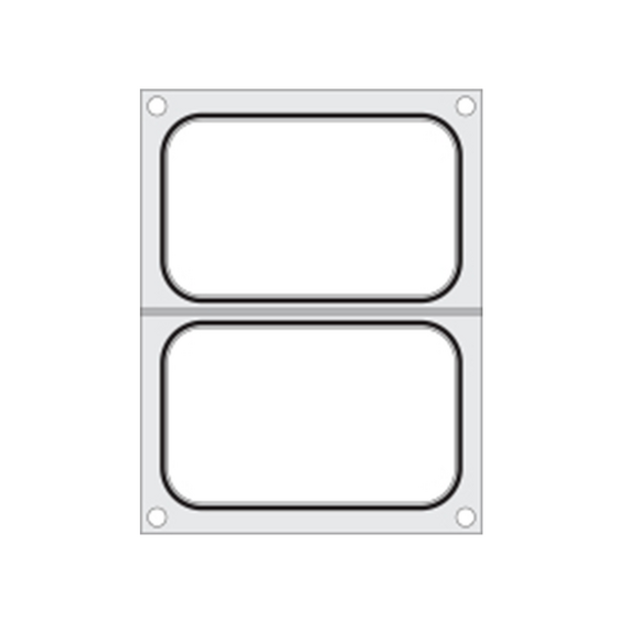 Hendi Matrize für Versiegelungsmaschine, zwei Behälter (178x113 mm), Ausführung: zwei Behälter (178x113 mm)