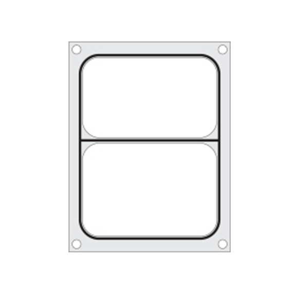 Hendi Matrize für Versiegelungsmaschine, ein zweiteiliger Behälter (227x178 mm), Ausführung: ein zweiteiliger Behälter (227x178 mm)