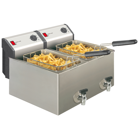 Neumärker Elektro-Fritteuse 2x 8 Liter