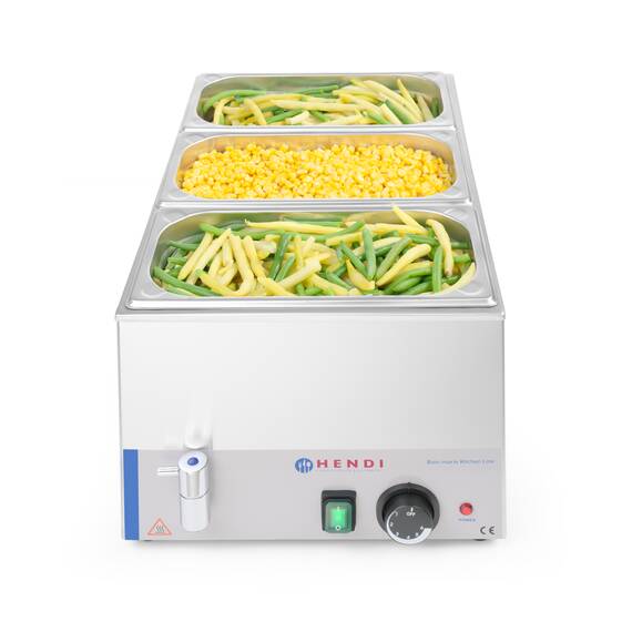 Hendi Bain-Marie Kitchen Line mit Ablasshahn