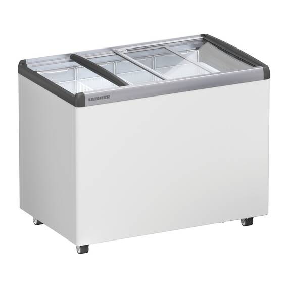 Liebherr EFE 3052 Eiscreme-Gefriertruhe mit Glasschiebedeckel und Lenkrollen, Deckel: Glasschiebedeckel, Ausführung: EFE 3052