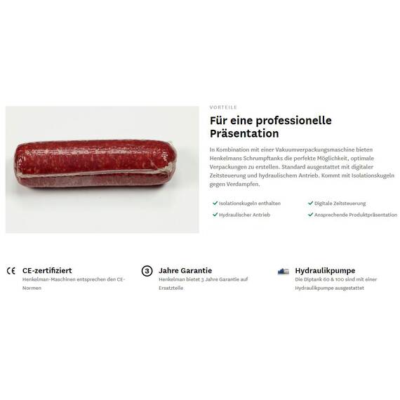 Henkelman Schrumpftank - Diptank 60, Ausführung: Diptank 60, Bild 2