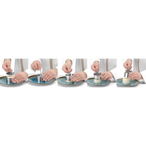 Hendi Speiseringe und Stampfer, rund ø80x(H)45 mm, Durchmesser: ø80x(H)45 mm, Bild 7