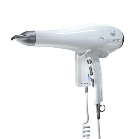 Aliseo Hotel Haartrockner Polarfox 1875 mit Gabel-Wandhalterung, Ausführung: mit EU-Stecker, Wandhalterung: Mit Gabel-Wandhalterung