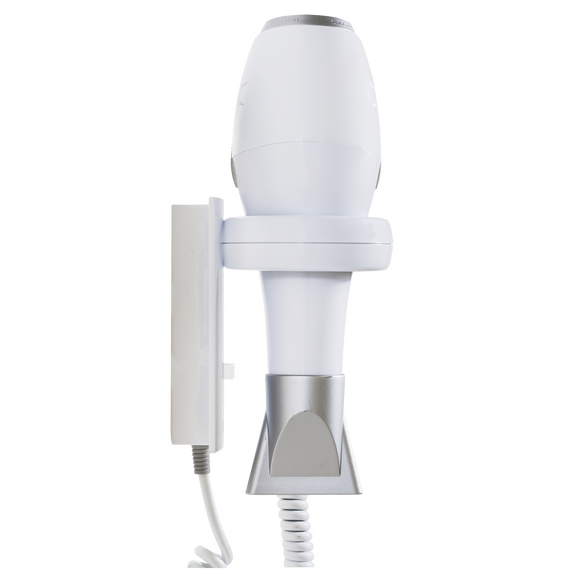 Aliseo Hotel Haartrockner Polarfox 1875 mit Ring-Wandhalterung, Ausführung: mit EU-Stecker, Wandhalterung: Mit Ring-Wandhalterung, Bild 2