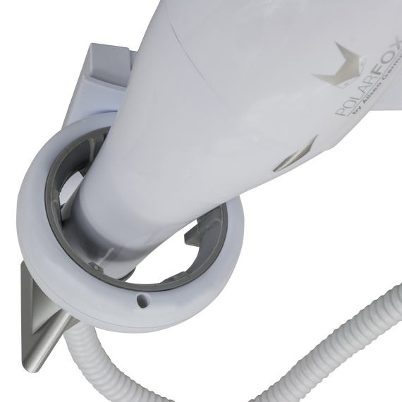 Aliseo Hotel Haartrockner Polarfox 1875 mit Ring-Wandhalterung & zusätzlichem Kabel und Stecker, Ausführung: mit EU-Stecker, Wandhalterung: Mit Ring-Wandhalterung & zusätzlichem Kabel und Stecker, Bild 3