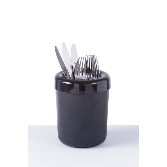 Hendi Tischabfalleimer oder Besteckhalter Schwarz ø130x(H)160 mm, Bild 2