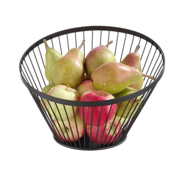 Hendi Obstkorb, abgerundet schwarz ø300x(H)250 mm, Durchmesser: ø300x(H)250 mm