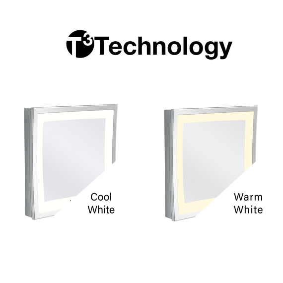 Aliseo LED Cubik T3 Kosmetikspiegel Standmodell mit Schweizer Stecker, Ausführung: mit Schweizer Stecker, Variante: Standmodell, Bild 3