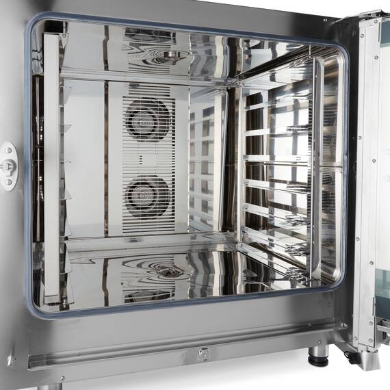 Maxima Digital Gas Kombidämpfer - 600 x 400 mm - 6 Bleche - 10 Dampfstufen - 30 bis 260 °C, Bild 2