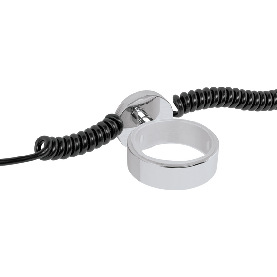 Aliseo Hotel Haartrockner Chromo mit Schweizer Stecker & Ring-Wandhalterung, Ausführung: mit Schweizer Stecker, Wandhalterung: Mit Ring-Wandhalterung, Bild 2