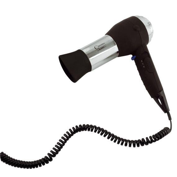 Aliseo Hotel Haartrockner Chromo, Ausführung: mit EU-Stecker, Wandhalterung: Ohne Wandhalterung